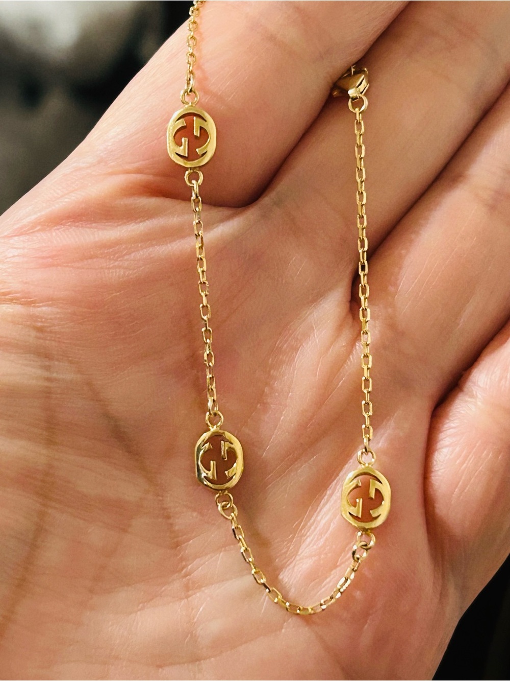 18K Solid Gold Station Bracelet | Elegant Everyday Bracelet | Fits 7–7.5”